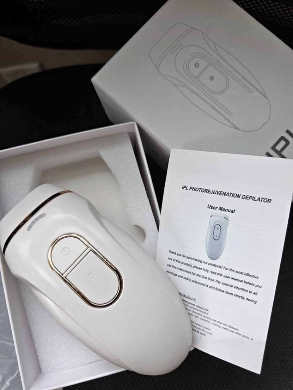 IPL Laser Hair Removal Handset - Permanent Painless At-Home Hair Remover Device